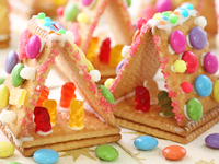 Рождественские домики из печенья