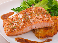 Семга в горчично-соевом маринаде