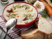 Зимний суп с картофелем и свининой