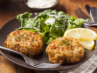 Рыбные котлеты с овощами