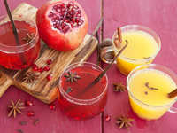 Рецепты на День Валентина: Гранатовый пунш с шампанским