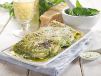 Лазанья с соусом песто