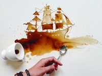 Фуд-арт: Рисунки из кофе