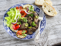 Жареная куриная печень по-мароккански