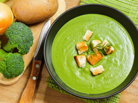 Крем-суп из брокколи и картофеля