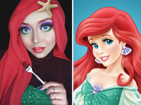 Принцессы Диснея в хиджабе: мусульманка перевоплощается в мультгероинь