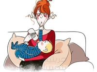 Прелести материнства в веселых картинках от Натали Джомард