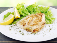 Жареная треска с картофельным пюре