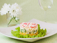 Салат на 8 марта из крабовых палочек