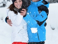 Кейт Миддлтон и принц Уильям с детьми отдохнули в Альпах