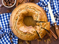 Постный кекс с сухофруктами