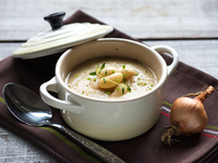 Постный крем-суп из фасоли