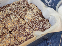 Шоколадно-кокосовые квадратики