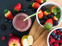 Великий пост 2016: ягодный смузи с яблоками