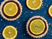 Корзинки с шоколадно-апельсиновым кремом