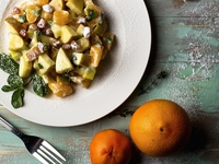 Фруктовый салат с йогуртом