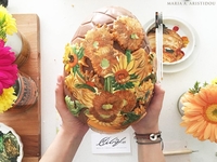 Художница нарисовала картину Ван Гога на пасхальном яйце