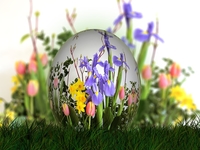 Как украсить пасхальные яйца: 25 идей с цветочным узором