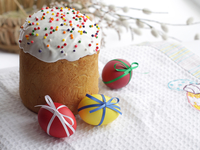 Пасхальный кулич с цукатами и коньяком