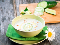 Холодный огуречный суп от Джейми Оливера