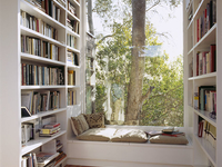 Книгоманам: варианты оформления укромных уголков для чтения