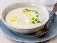 Весенний крем-суп из картофеля и спаржи