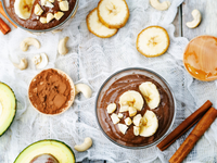 Шоколадно-банановый пудинг