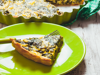 Тарт с брынзой и шпинатом