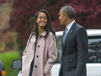 Барак Обама посетил выпускной вечер старшей дочери Малии