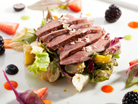 Утиная грудка с ягодами