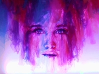 Художник создает картины при помощи ткани и утюга