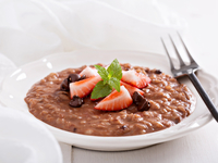 Шоколадно-ягодное ризотто