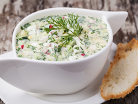 Окрошка на белом квасе