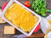 Картофельная запеканка с мясом и сыром