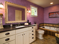 Ванная в лавандовом цвете: 20 шикарных идей