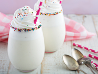 Ванильный милкшейк с мороженым