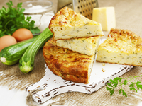 Творожная запеканка с кабачками