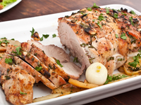 Запеченная свинина в белом вине