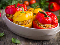 Фаршированный перец с сыром