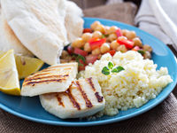 Летний салат с кускусом