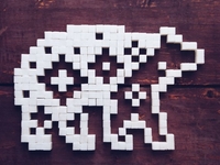 Фуд-арт: животные из рафинада