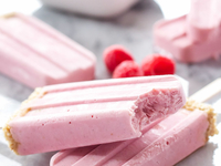 Как приготовить замороженный йогурт с малиной