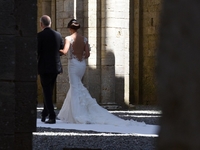 Пилот Формулы-1 женился на модели нижнего белья