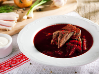 Борщ по-деревенски