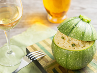 Ризотто с кабачками и лимоном