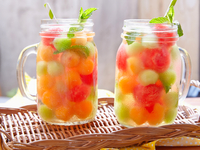 Пунш из арбуза и дыни