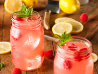 Малиновый лимонад с апельсином