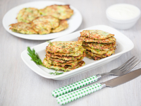 Кабачковые драники с зеленью