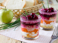 Вегетарианский салат Шуба