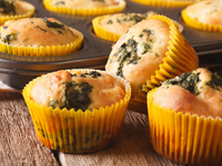 Маффины с фетой и шпинатом